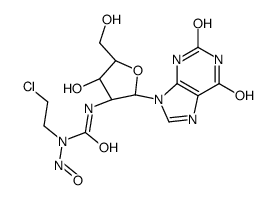 1-(2-chloroethyl)-3-[(2R,3R,4S,5R)-2-(2,6-dioxo-3H-purin-9-yl)-4-hydroxy-5-(hydroxymethyl)oxolan-3-yl]-1-nitrosourea Structure
