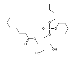 [2-(dibutoxyphosphoryloxymethyl)-3-hydroxy-2-(hydroxymethyl)propyl] heptanoate Structure