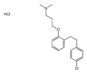 3-[2-[2-(4-chlorophenyl)ethyl]phenoxy]-N,N-dimethyl-propan-1-amine hyd rochloride structure