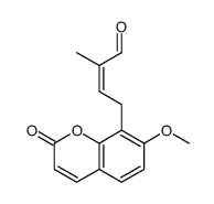 2'E-3'-formaldehydylosthole结构式