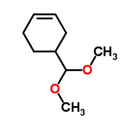 4-(二甲氧基甲基)-1-环己烯结构式