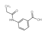3-(丙酰基氨基)苯甲酸结构式