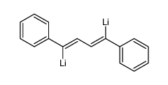 (1,4-diphenyl-buta-1,3-diene-1,4-diyl)-bis-lithium结构式