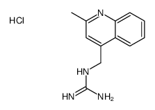 [N'-[(2-methylquinolin-4-yl)methyl]carbamimidoyl]azanium,chloride Structure