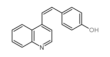 p-[2-(4-Quinolyl)vinyl]phenol结构式