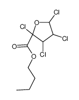 butyl 2,3,4,5-tetrachlorooxolane-2-carboxylate结构式