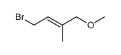 (E)-4-bromo-1-methoxy-2-methylbut-2-ene Structure