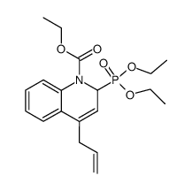 4-Allyl-2-(diethoxy-phosphoryl)-2H-quinoline-1-carboxylic acid ethyl ester Structure