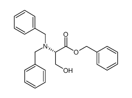 N,N-二苯甲基-L-丝氨酸苯甲酯结构式