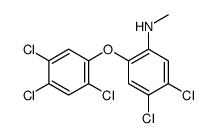 4,5-dichloro-N-methyl-2-(2,4,5-trichlorophenoxy)aniline结构式