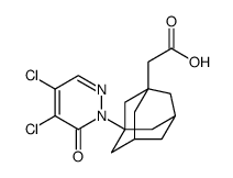 [3-(4,5-Dichloro-6-oxopyridazin-1(6H)-yl)-1-adamantyl]acetic acid Structure