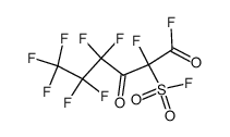 perfluorobutyrylfluorosulfonylfluoroacetyl fluoride Structure