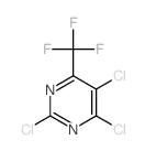 Pyrimidine,2,4,5-trichloro-6-(trifluoromethyl)- Structure