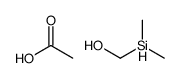 acetic acid,dimethylsilylmethanol Structure