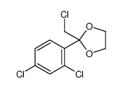 2-(chloromethyl)-2-(2,4-dichlorophenyl)-1,3-dioxolane结构式