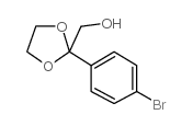 [2-(4-溴苯基)-[1,3]二氧代lan-2-基]甲醇结构式