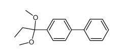 4-(1,1-dimethoxypropyl)-1,1'-biphenyl结构式