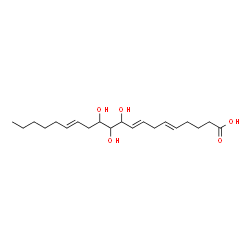 10,11,12-trihydroxyeicosatrienoic acid结构式