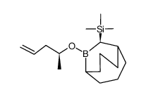 R-10-(trimethylsilyl)-9-bora(OCH(Me)CH2CHCH2)bicyclo[3.3.2]decane Structure