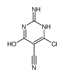 2-氨基-4-氯-6-氧代-1,6-二氢嘧啶-5-甲腈结构式