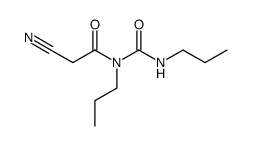 1-(2-cyano-acetyl)-1,3-dipropyl-urea Structure