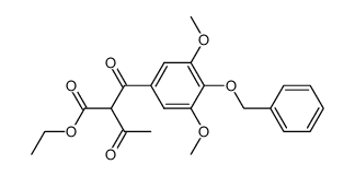 2-(4-benzyloxy-3,5-dimethoxy-benzoyl)-3-oxo-butyric acid ethyl ester结构式