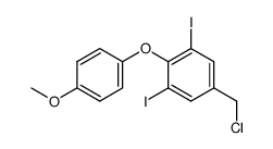 1-(4-chloromethyl-2,6-diiodo-phenoxy)-4-methoxy-benzene Structure