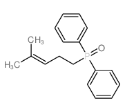 (4-甲基-3-戊烯-1-基)二苯氧化膦结构式