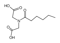 2,2'-(hexanoylazanediyl)diacetic acid Structure