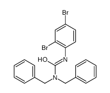 1,1-dibenzyl-3-(2,4-dibromophenyl)urea Structure