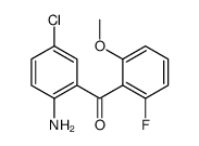 (2-amino-5-chlorophenyl)(2-fluoro-6-Methoxyphenyl)Methanone Structure