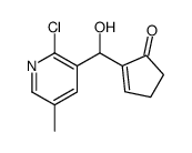 2-[(2-chloro-5-methylpyridin-3-yl)-hydroxymethyl]cyclopent-2-en-1-one Structure