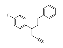 1-fluoro-4-(1-phenylhex-1-en-5-yn-3-yl)benzene Structure