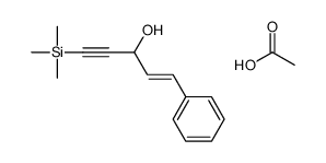 acetic acid,1-phenyl-5-trimethylsilylpent-1-en-4-yn-3-ol结构式