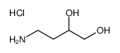 4-aminobutane-1,2-diol,hydrochloride Structure