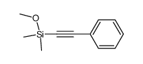 methoxy-dimethyl(phenylethynyl)silane结构式