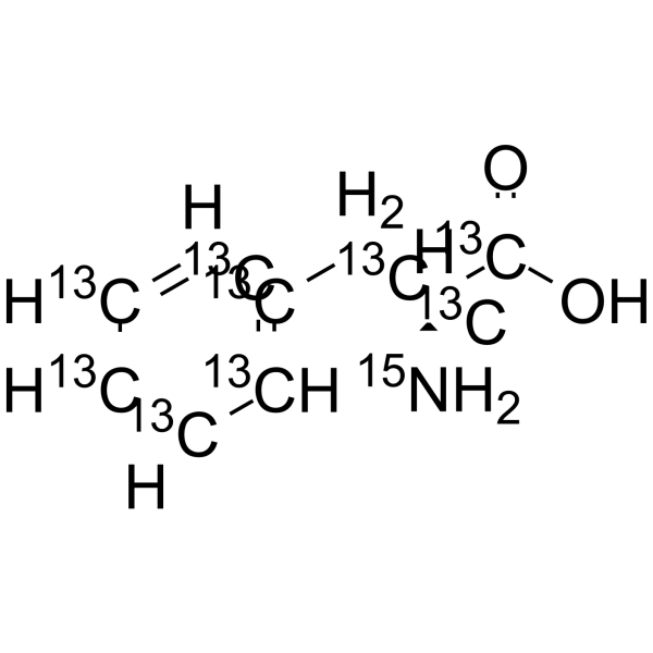 L-Phenylalanine-13C9,15N结构式