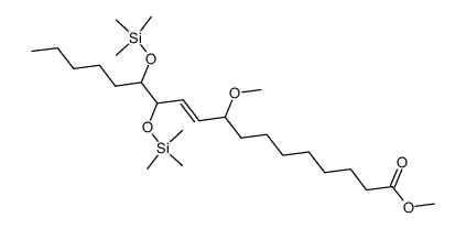 Methyl 12,13-bis(trimethylsilyloxy)-9-methoxy-10-octadecenoate Structure