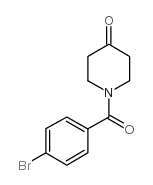 1-(4-溴苯甲酰基)哌啶-4-酮结构式