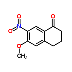 6-Methoxy-7-nitro-3,4-dihydro-1(2H)-naphthalenone Structure