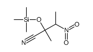 2-methyl-3-nitro-2-trimethylsilyloxybutanenitrile Structure