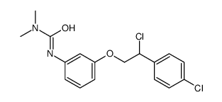 3-[3-[2-chloro-2-(4-chlorophenyl)ethoxy]phenyl]-1,1-dimethylurea结构式