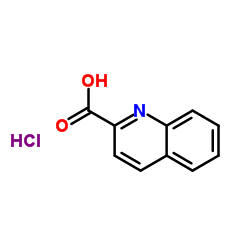 2-喹啉羧酸盐酸盐结构式