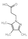 3-(3,4,5-三甲基-1H-吡唑-1-基)丙酸结构式