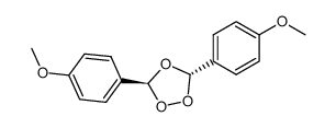 trans-3,5-bis(4-methoxyphenyl)-1,2,4-trioxolane结构式
