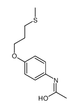 N-[4-(3-methylsulfanylpropoxy)phenyl]acetamide结构式