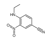 4-乙基氨基-3-硝基-苯甲腈结构式