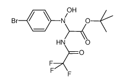tert-butyl [(4-bromophenyl)(hydroxy)amino][(trifluoroacetyl)amino]acetate Structure