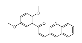 1-(2,5-dimethoxyphenyl)-3-quinolin-3-ylprop-2-en-1-one Structure