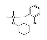 [6-[(2-bromophenyl)methyl]cyclohexen-1-yl]oxy-trimethylsilane Structure